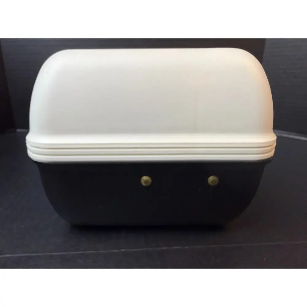 Vtg Caboodles Black White Pink 2620 Makeup Cosmetic Jewelry Case Mirror 90s USA